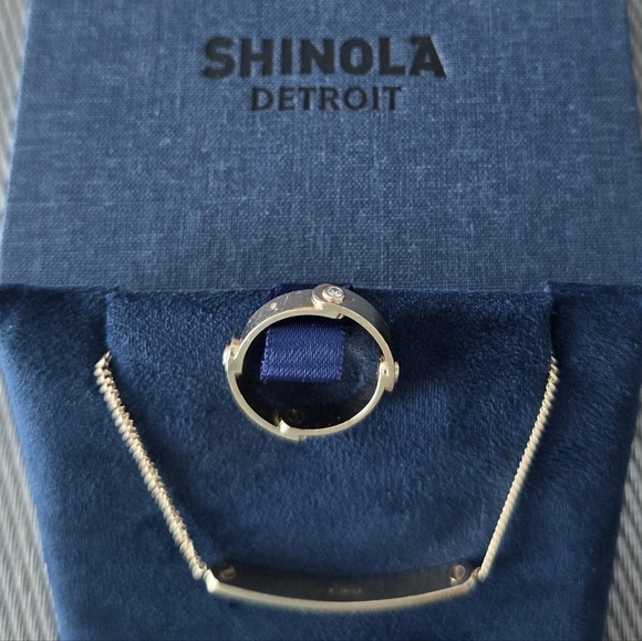 Shinola Jewelry - Rare Shinola Gold And Diamond Jewelry Set 14K Ring And Bracelet